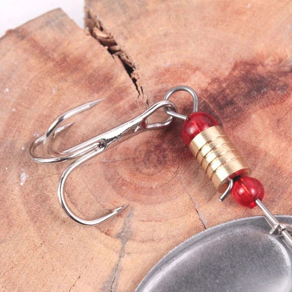 JOCESTYLE Metal Spoon Spinner Fishing Lure Set For Freshwater Saltwater
