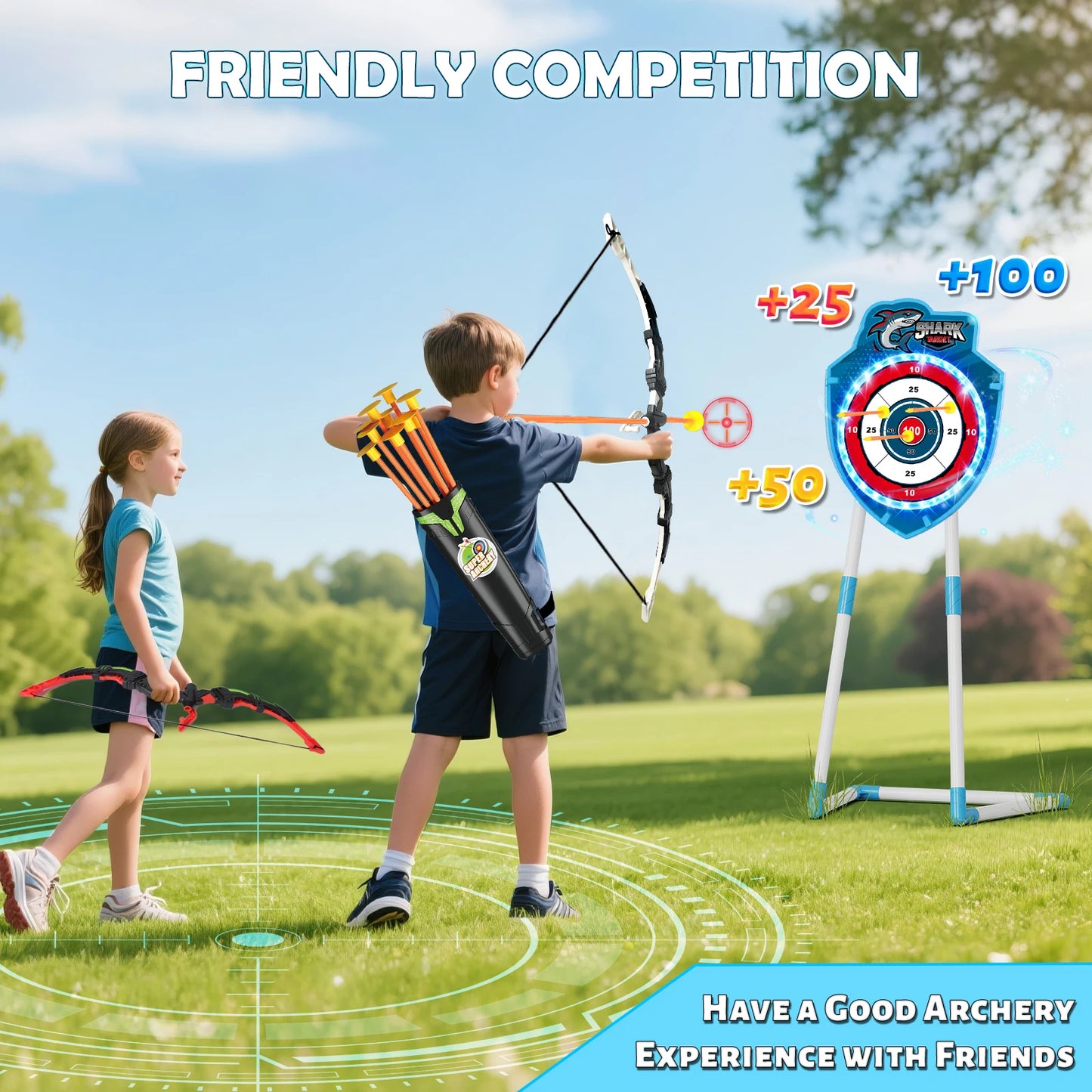VATOS Archery Battle Arena Night Light Bow Arrow Toy