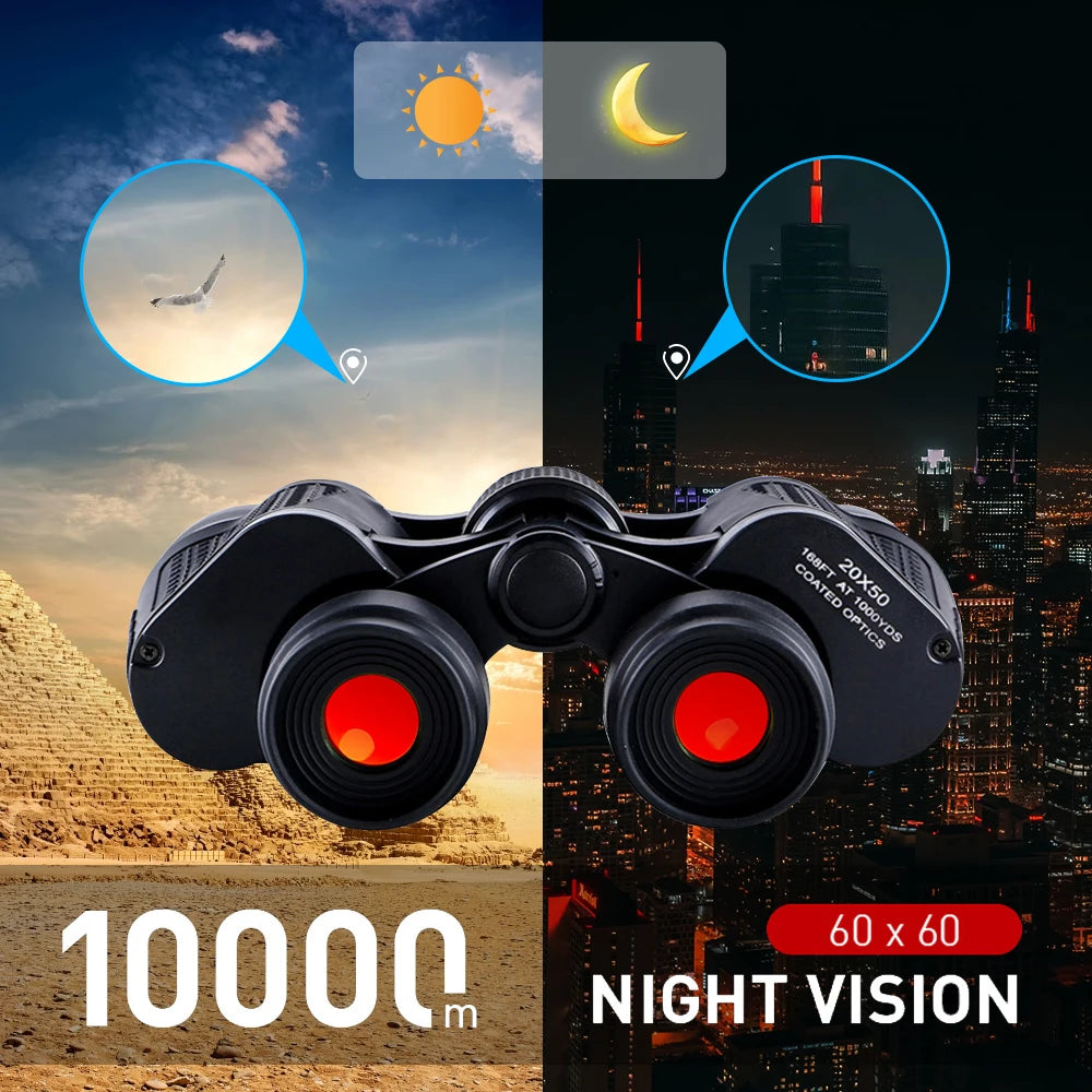 Binoculars Professional HD with BAK4 Prism for Day Night Vision