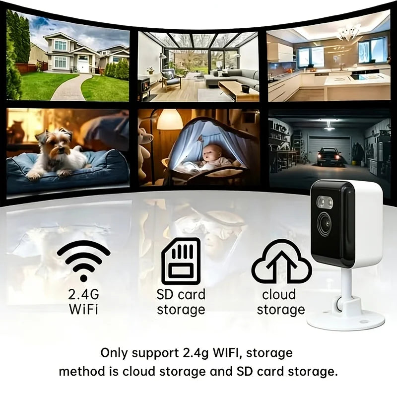 Funovation 1080p WiFi Smart Home Security Camera 2 Way Audio