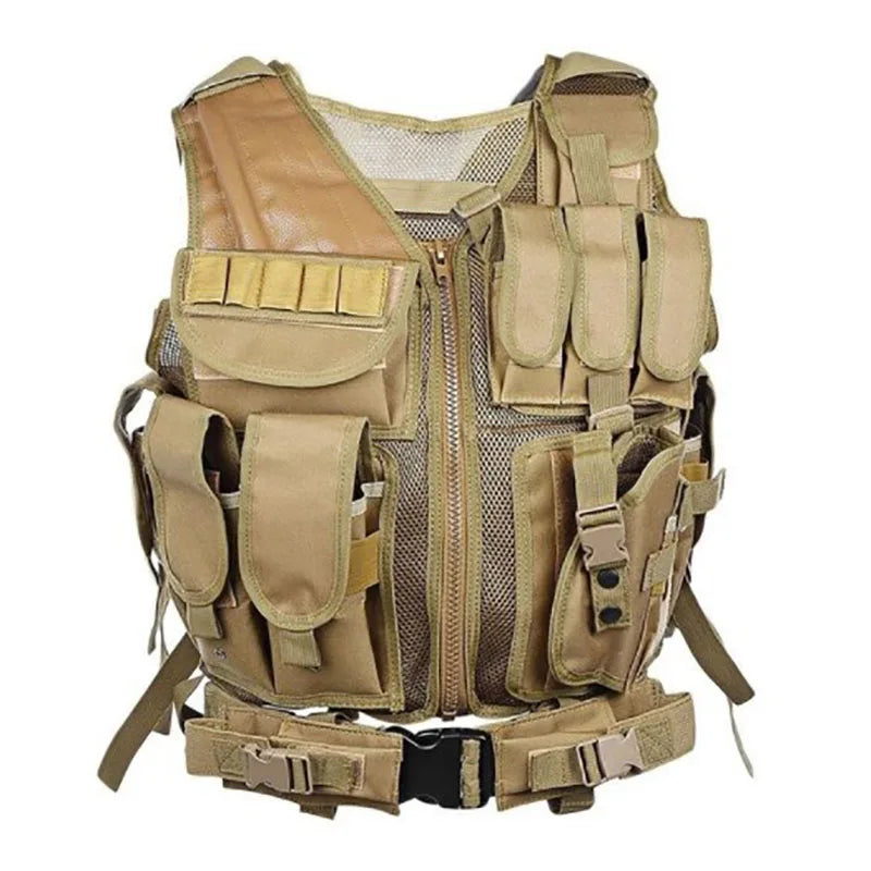 Adjustable MOLLE Tactical Vest For Airsoft War Games
