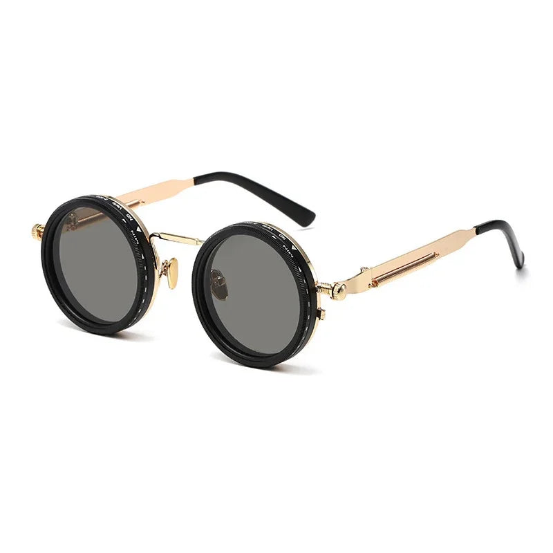 Polarized Round Sunglasses ND9 Adjustable Dimming UV400 Eyewear