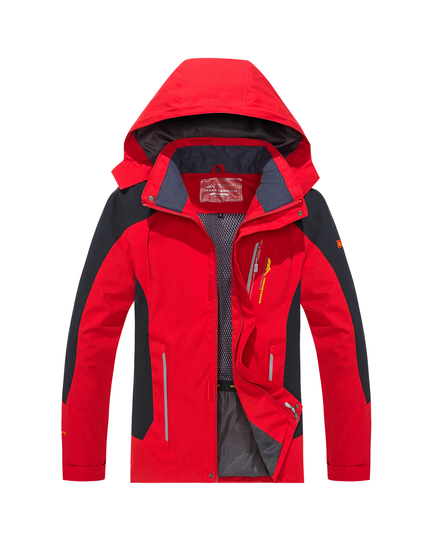 Men's Waterproof Hiking Jacket Windproof Windbreaker for Outdoor Activities