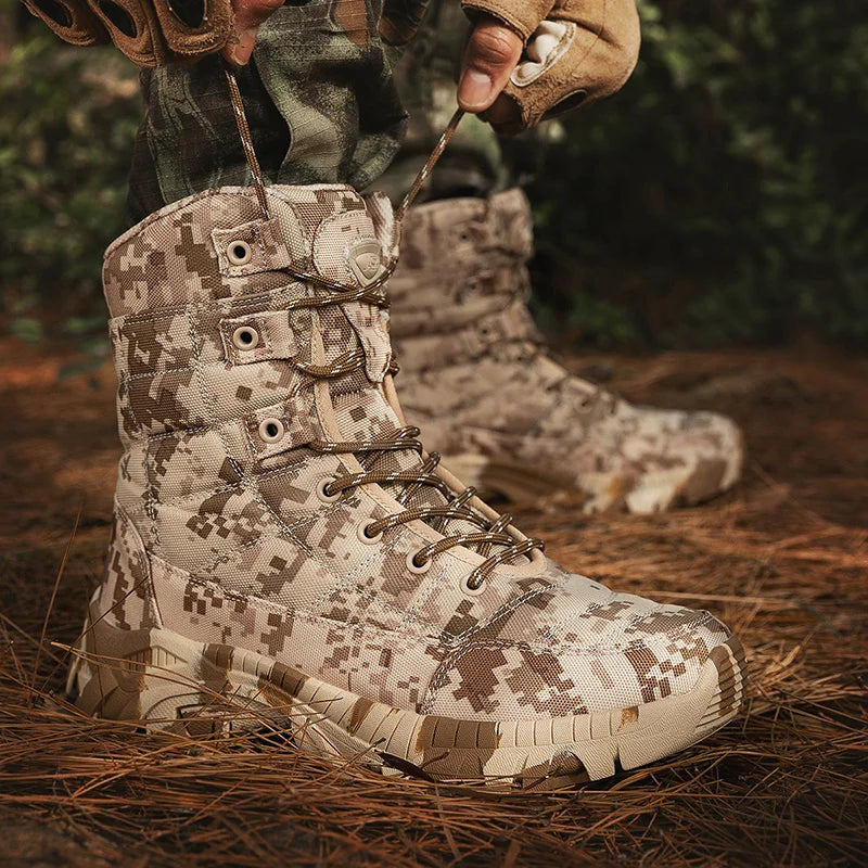 Louis Kadhrcn Mens Hiking Boots Lightweight Tactical Outdoor Boots