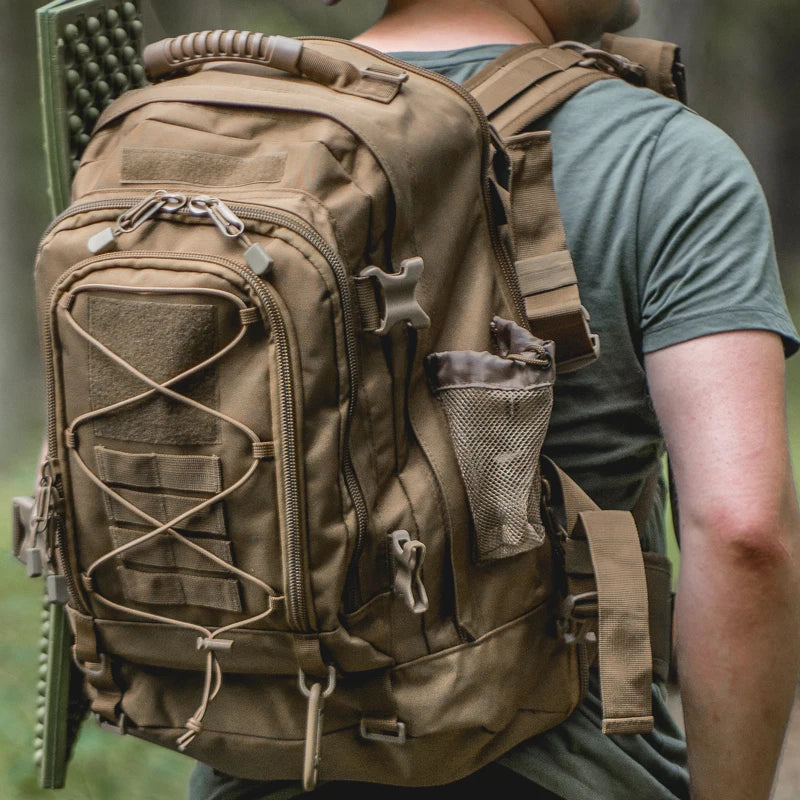 LQARMY Tactical Backpack Outdoor Military Rucksack for Hiking