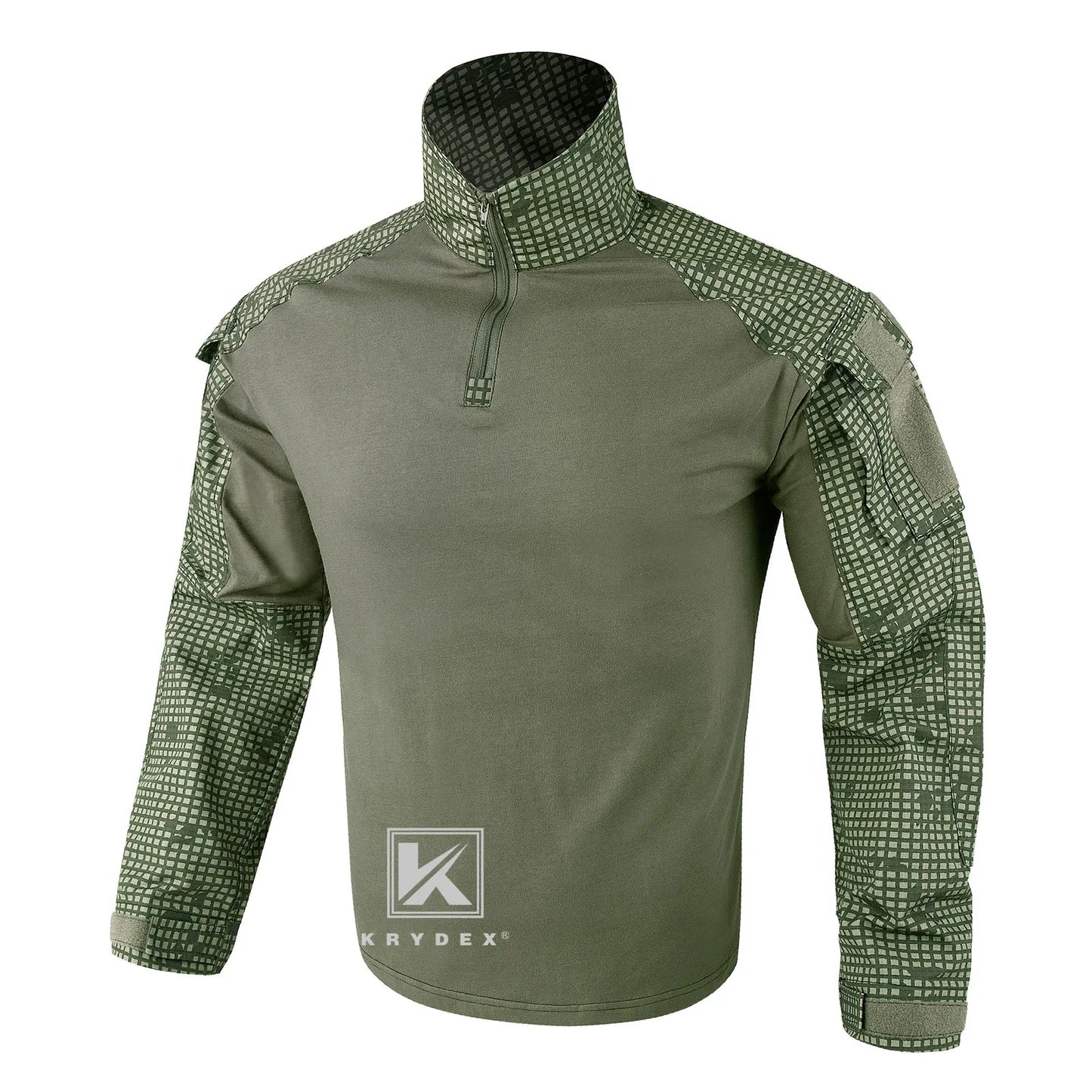 KRYDEX Combat Shirt With Elbow Pads For Hunting Tactical Wear