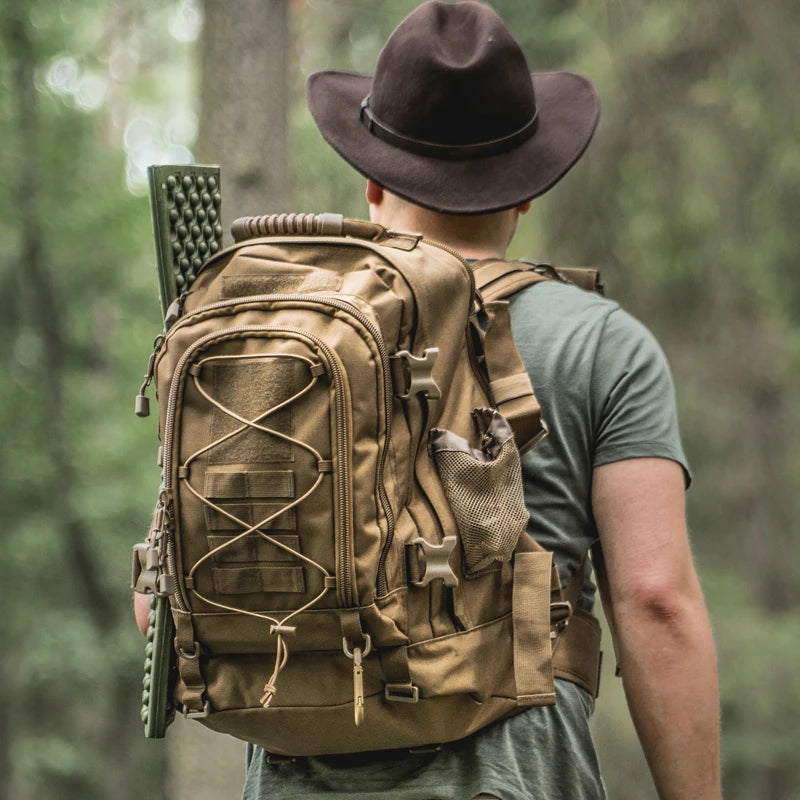 LQARMY Tactical Backpack Outdoor Military Rucksack for Hiking