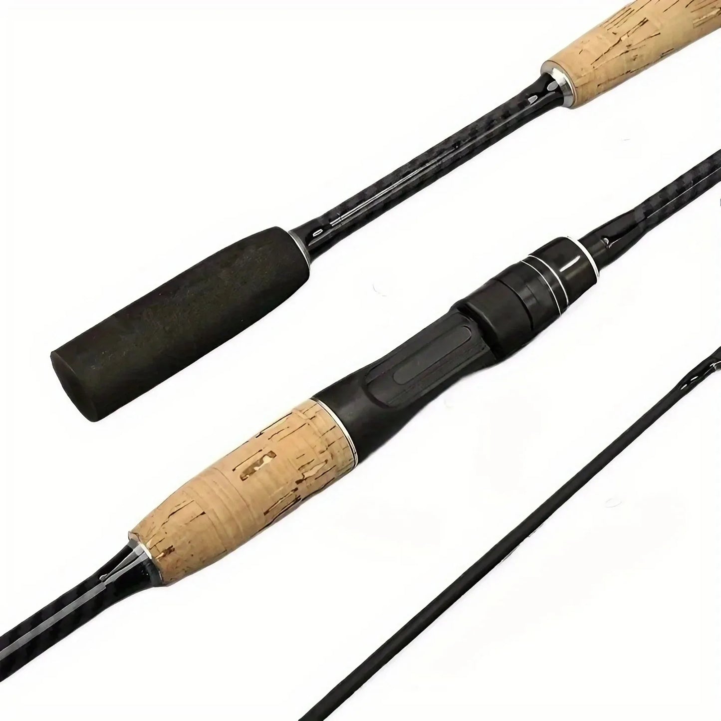 2-Section Carbon Fiber Fly Fishing Rod, Ultra Lightweight