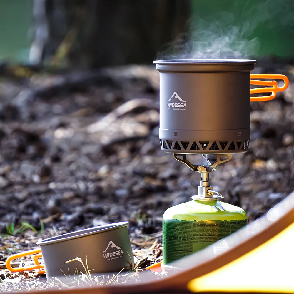 Widesea Camping Cookware Set For Outdoor Cooking And Travel