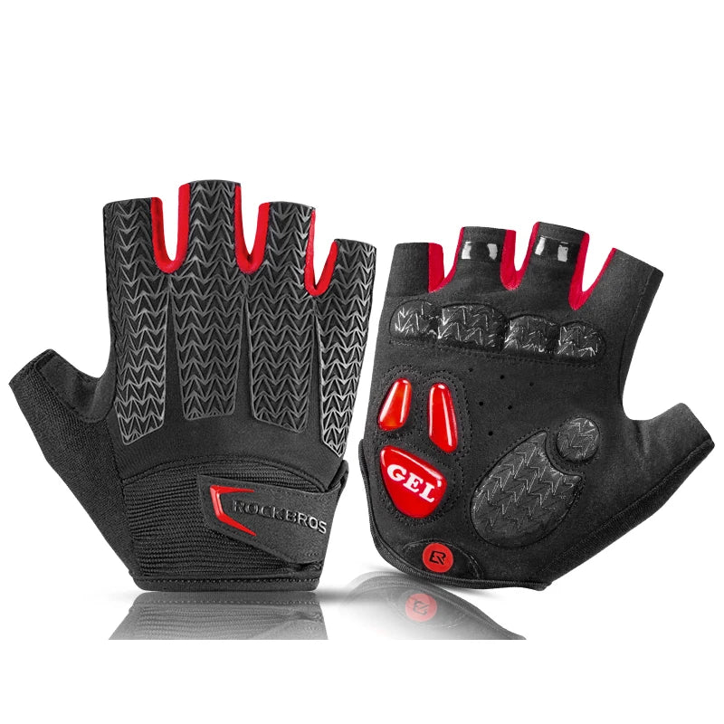 ROCKBROS Cycling Gloves Half Finger Anti Slip Gel Pad