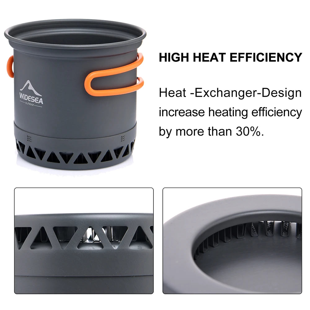 Widesea Camping Cookware Set For Outdoor Cooking And Travel