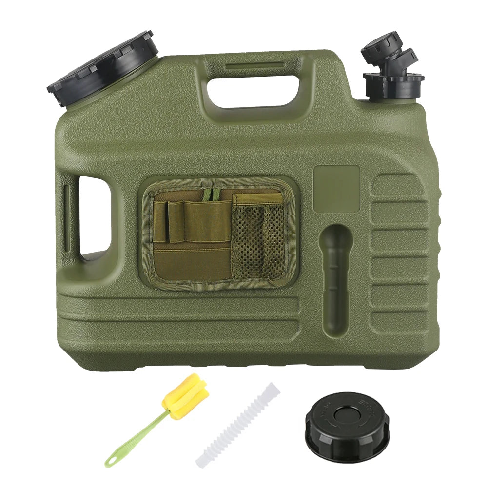 13L Water Storage Container Leak-Proof Drinking Water Bucket Large Capacity Water Container Jug for Vehicle Car Camping