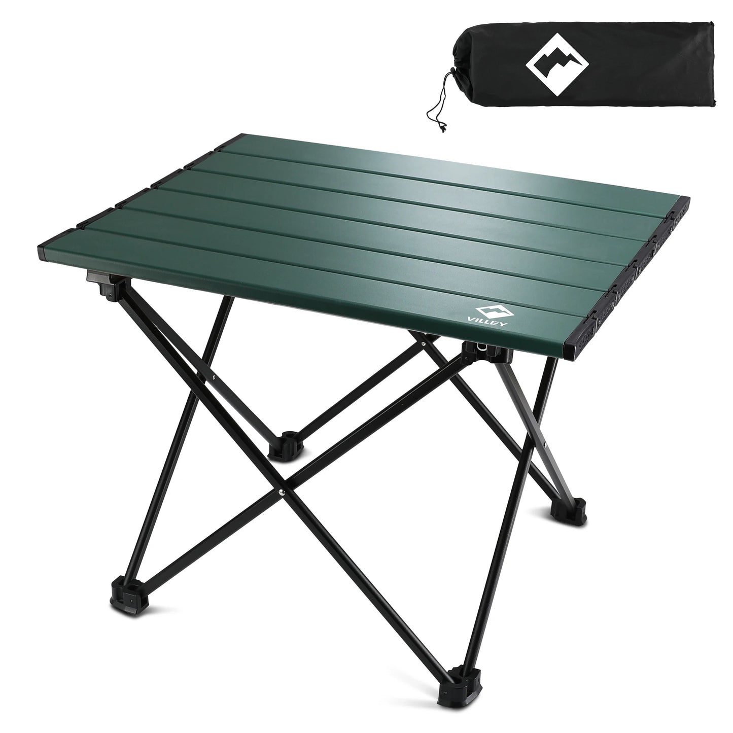 Villey Ultralight Portable Camping Side Table Aluminum Folding Carry Bag