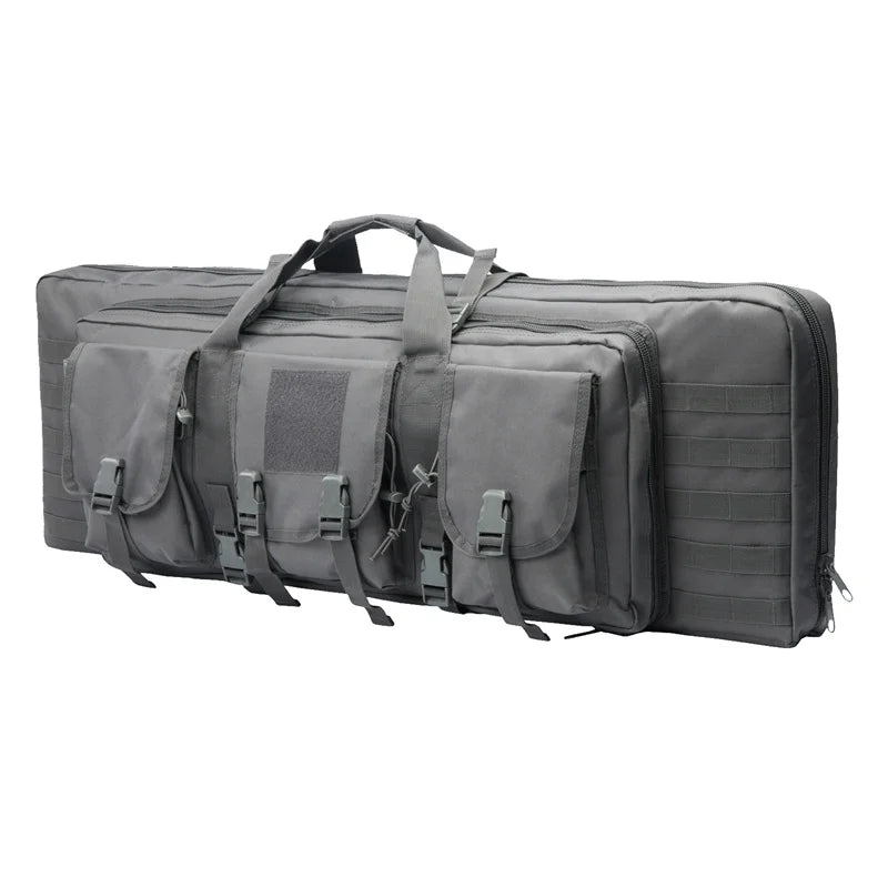 LQARMY Tactical Double Rifle Case Molle Gun Bag Sniper Backpack