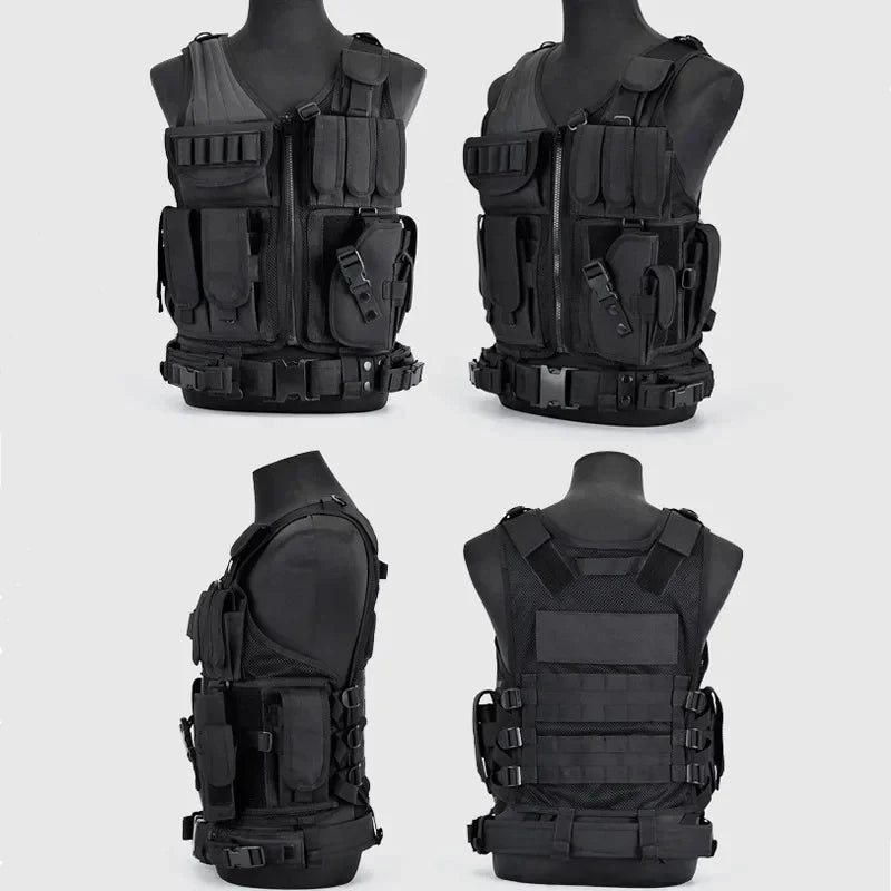 Adjustable MOLLE Tactical Vest For Airsoft War Games