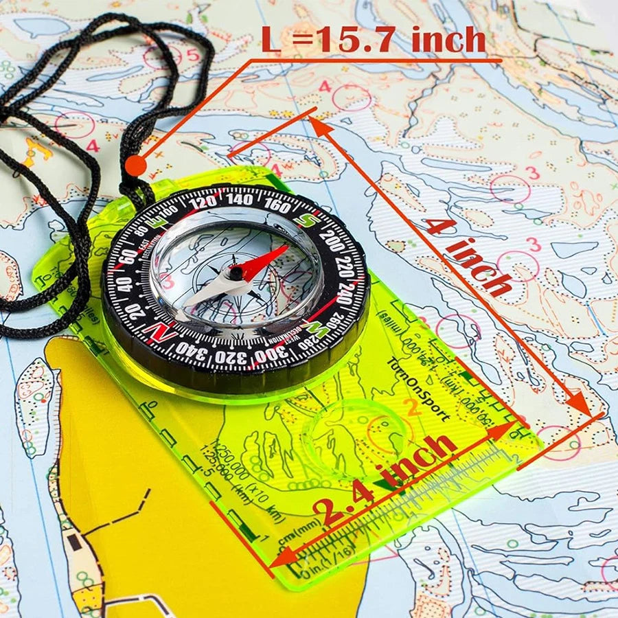 Professional Waterproof Camping Compass for Hiking and Outdoor Navigation