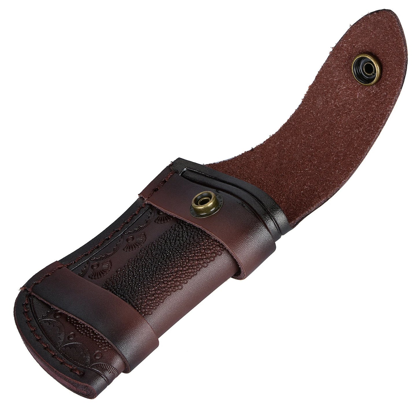 Genuine Leather Cowhide Knife Pouch Holster For Folding Knives