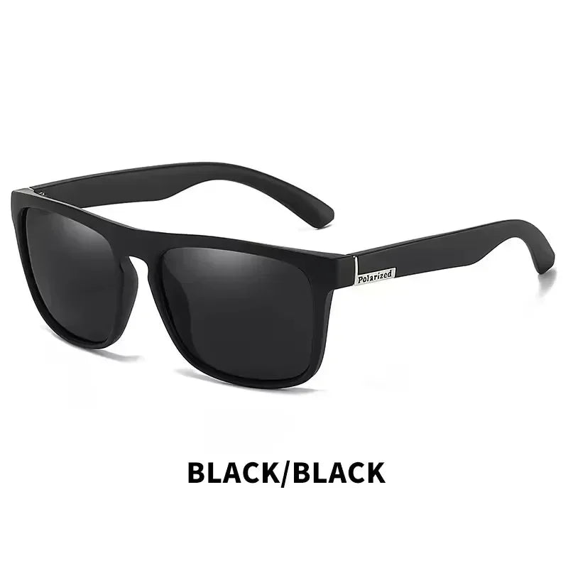 Polarized UV Protection Sunglasses Square Metal Frame Unisex
