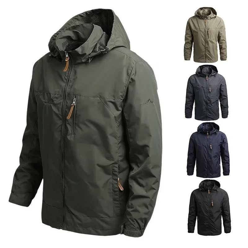 Men's Autumn Winter Waterproof Windbreaker Jacket For Outdoor Adventures