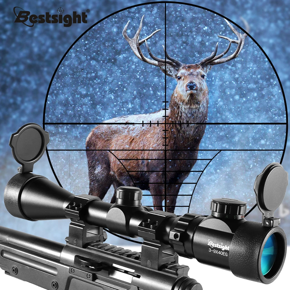 Nabila Illuminated Mil Dot Crosshair Rifle Scope Mounts