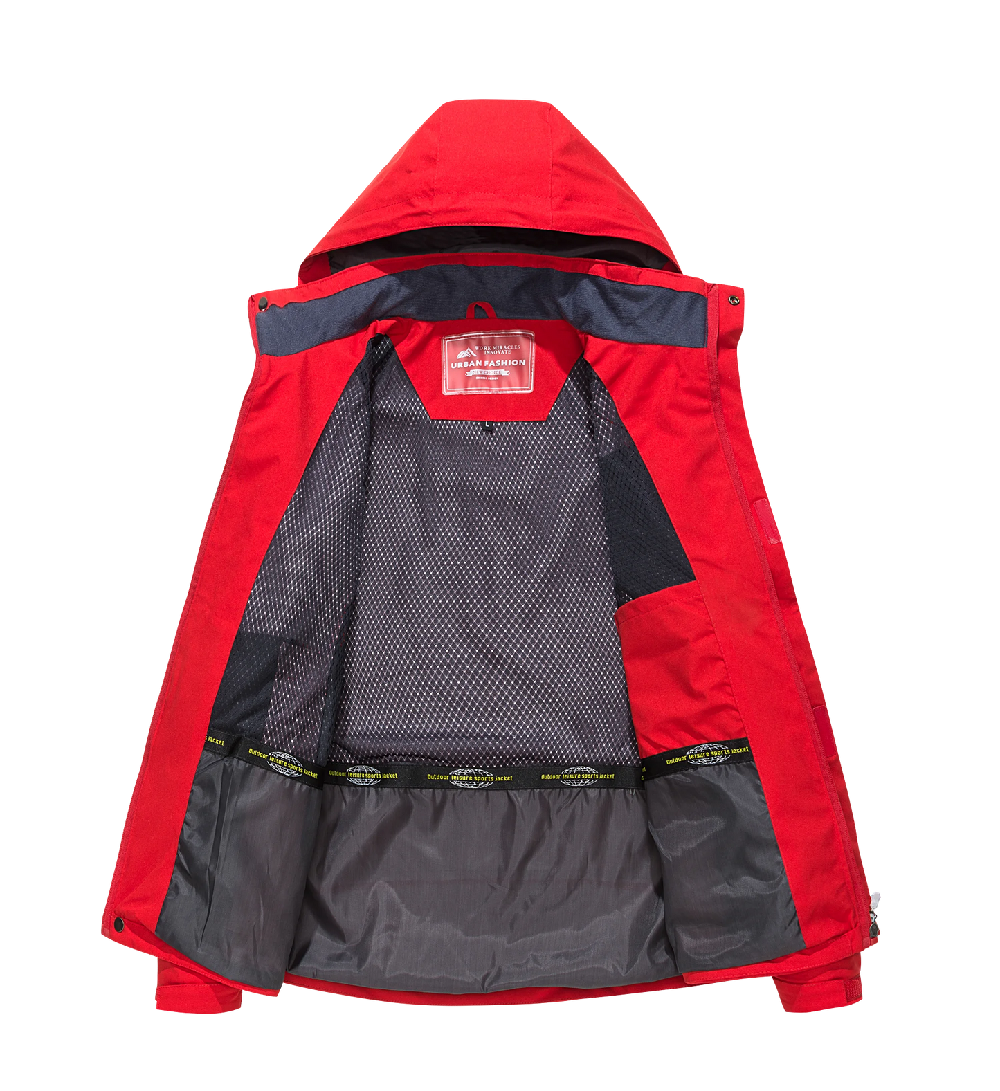 Men's Waterproof Hiking Jacket Windproof Windbreaker for Outdoor Activities