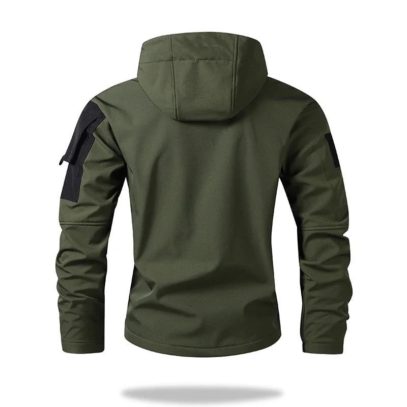 Lane JTCN Mens Hooded Tactical Jacket Windproof Waterproof Outdoor
