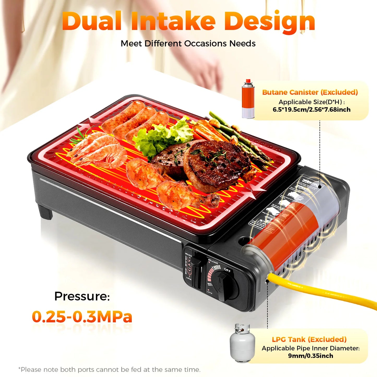 Portable Camping Gas Stove With Ignition For Outdoor Cooking