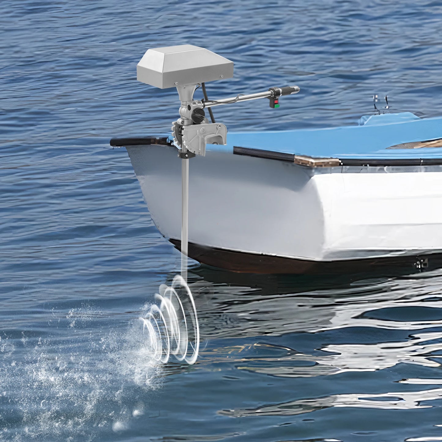 Hangkai 800-1500W LED Electric Outboard Motor 12-24V Display