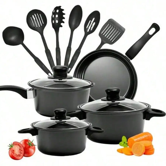 AEHOME Nonstick Cookware Set Induction Compatible For Everyday Cooking