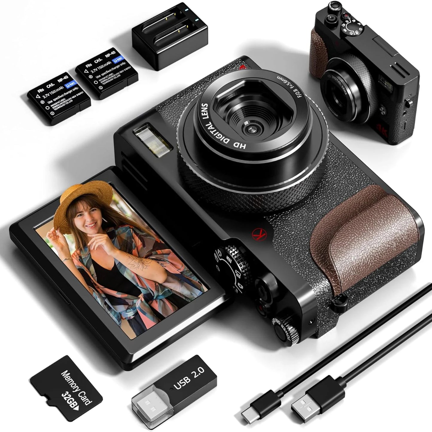 NBD 56MP Digital Camera For Photography And Vlogging 4K