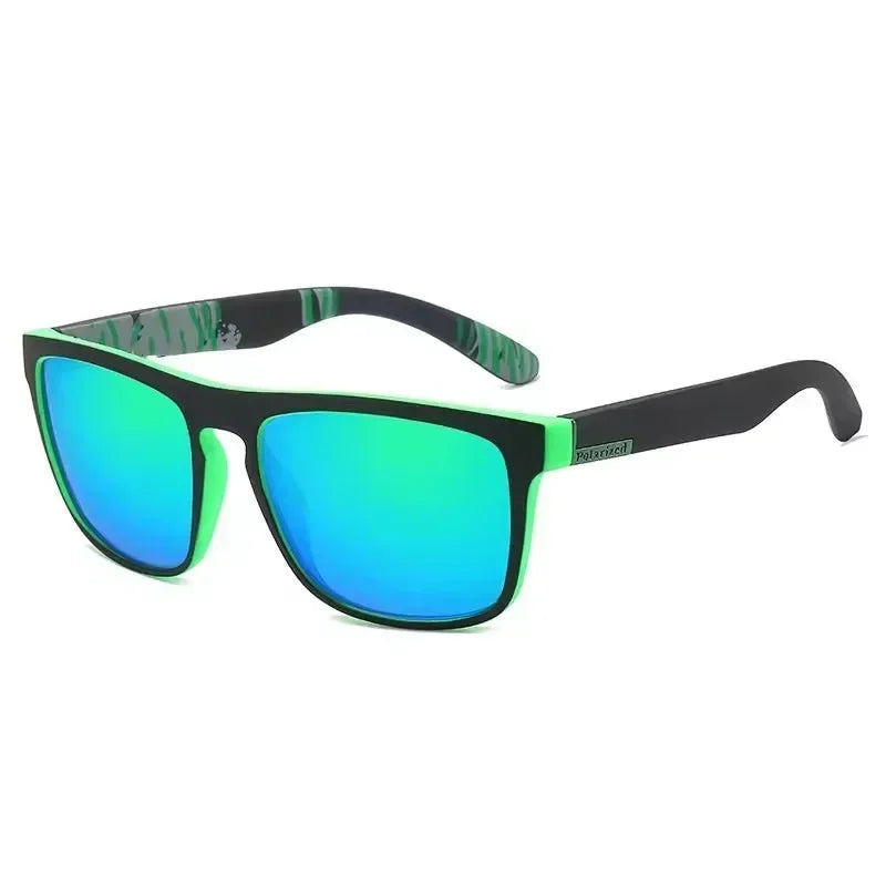 Polarized UV Protection Sunglasses Square Metal Frame Unisex