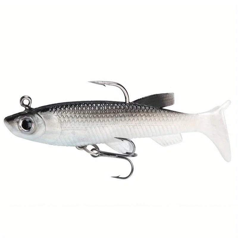 Realistic Soft Bait Lure Kit With Sharp Hook For Freshwater And Saltwater