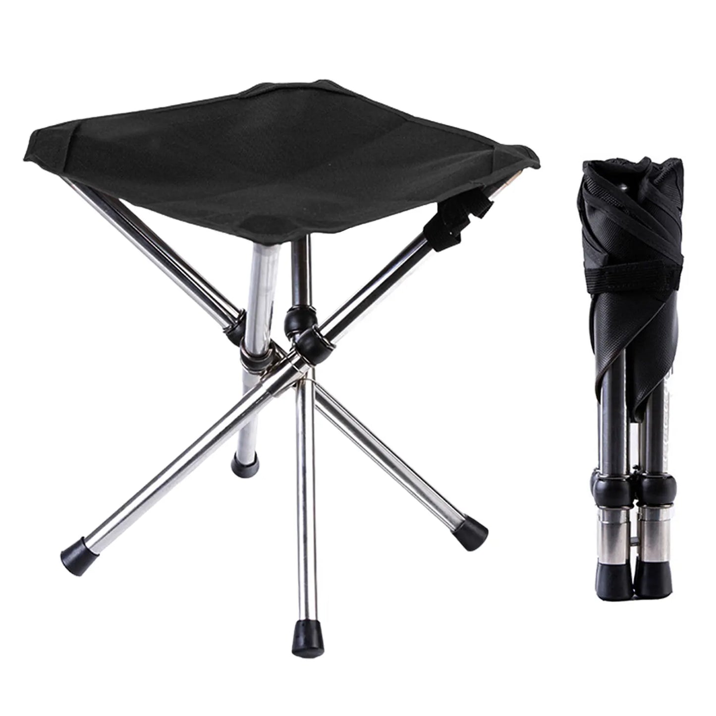 Foldable Tripod Stool For Camping And Fishing Outdoor Portable