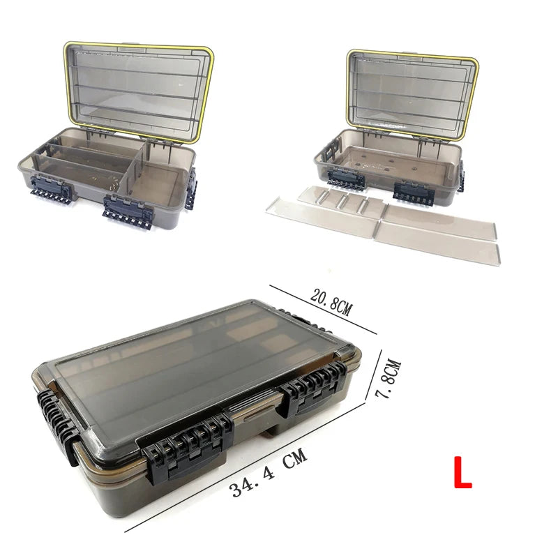 Large-Capacity Waterproof Fishing Tackle Box Storage Organizer