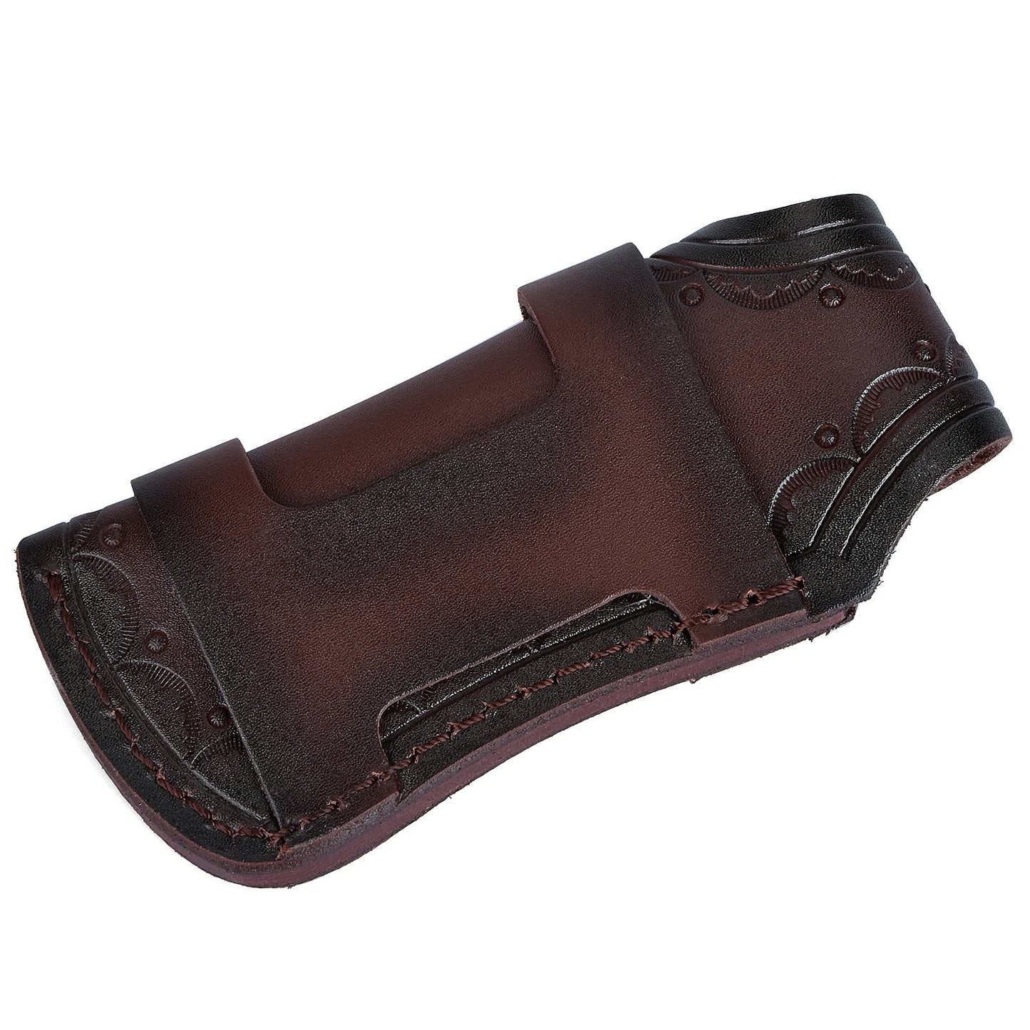 Genuine Leather Cowhide Knife Pouch Holster For Folding Knives