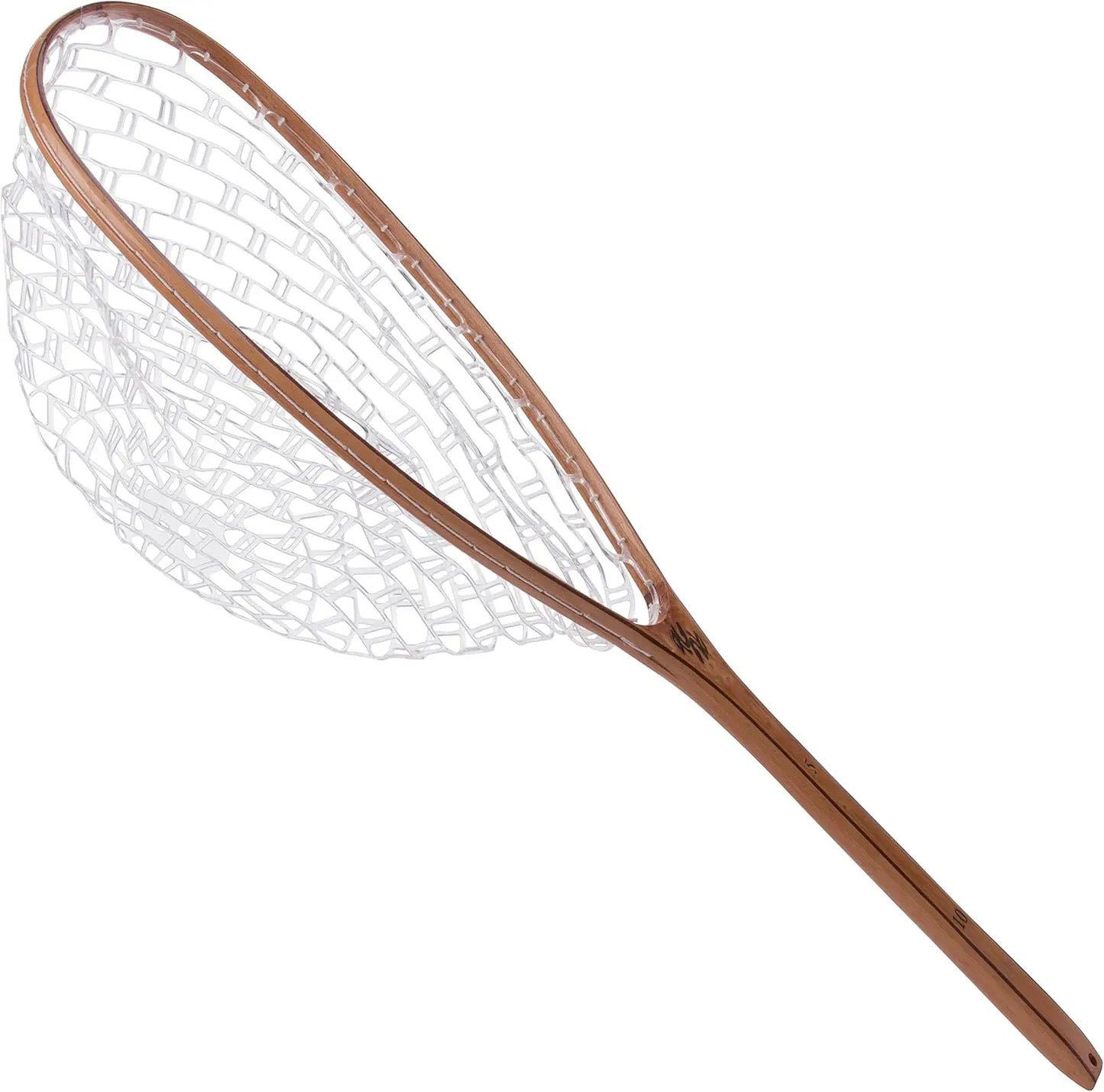Fly Fishing Net With Burl Wood Handle Fish Safe Design