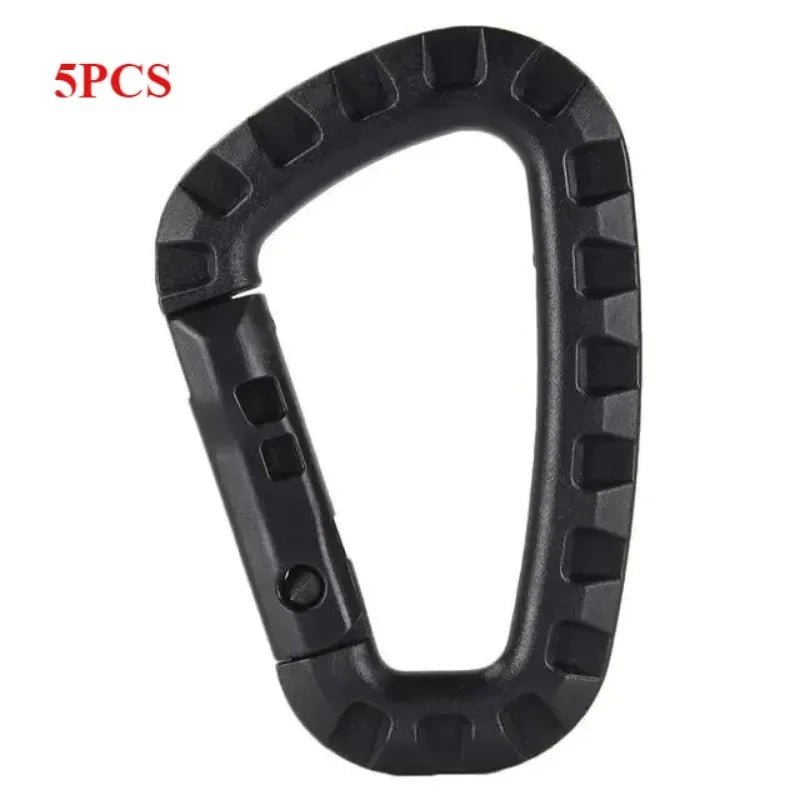 Plastic Carabiner Snap Clip Hook D Ring Buckle For Molle Backpacks