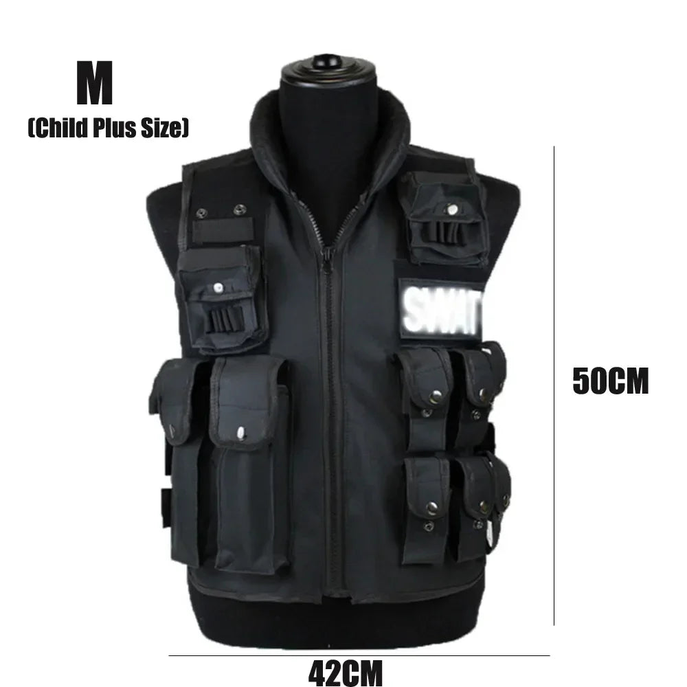 SWAT Tactical Vest With Multi Pockets For Outdoor Use