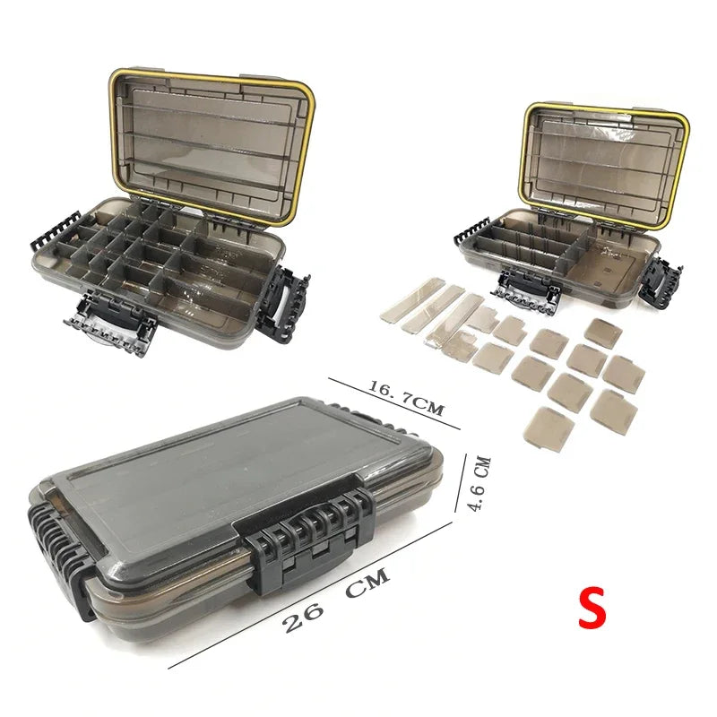 Large-Capacity Waterproof Fishing Tackle Box Storage Organizer