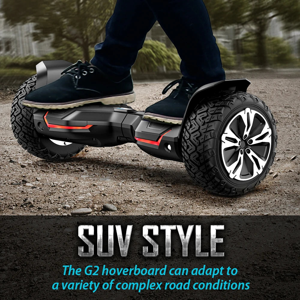 UL2272 Certified All Terrain Hoverboard With Bluetooth And LED Lights