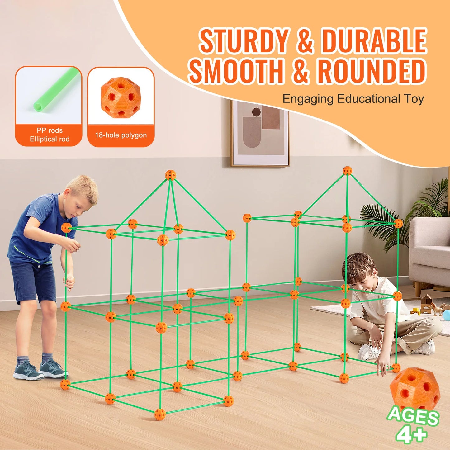 SucceBuy Fort Building Kit Indoor Castle For Kids