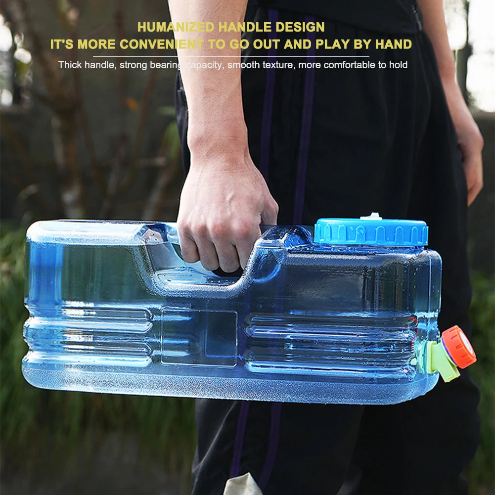 MOJOYCE Outdoor Water Container With Faucet No Leakage For Camping