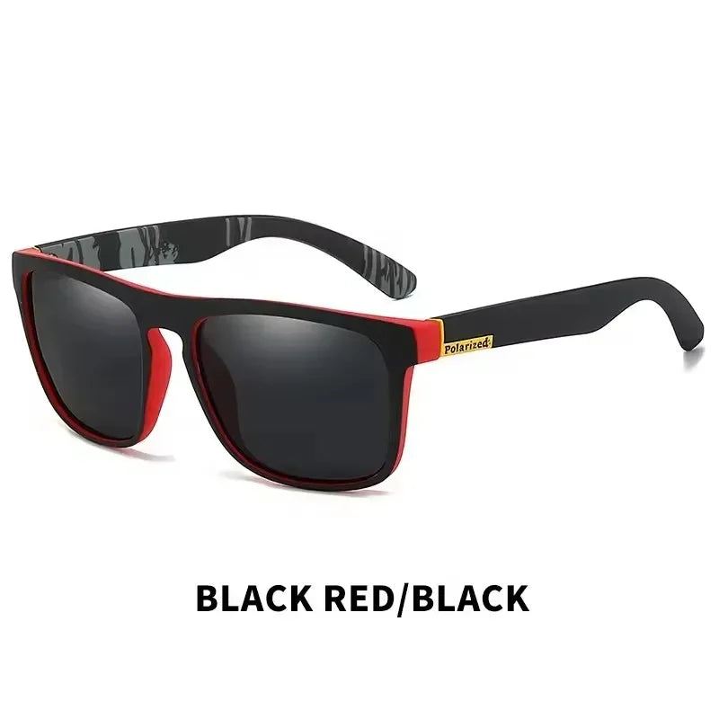 Polarized UV Protection Sunglasses Square Metal Frame Unisex