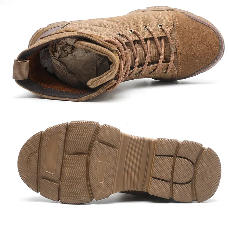 SUADEX Steel Toe Mens Work Boots For All Day Comfort