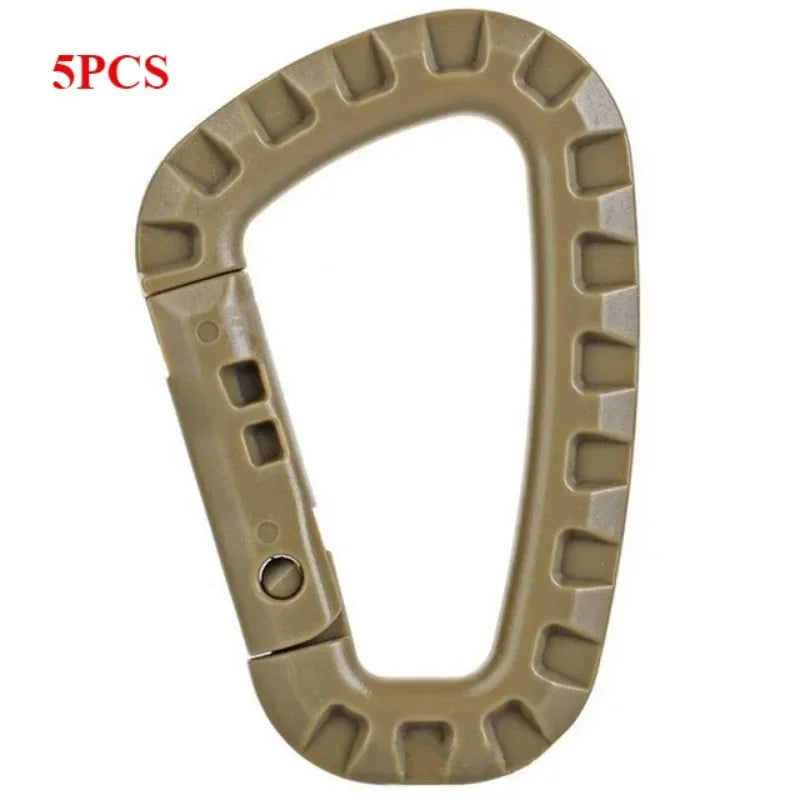 Plastic Carabiner Snap Clip Hook D Ring Buckle For Molle Backpacks