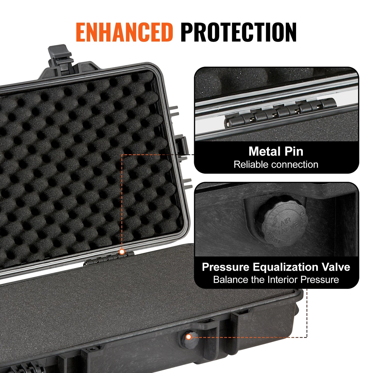 Hard Rifle Case Portable Gun Storage Case Shockproof Waterproof