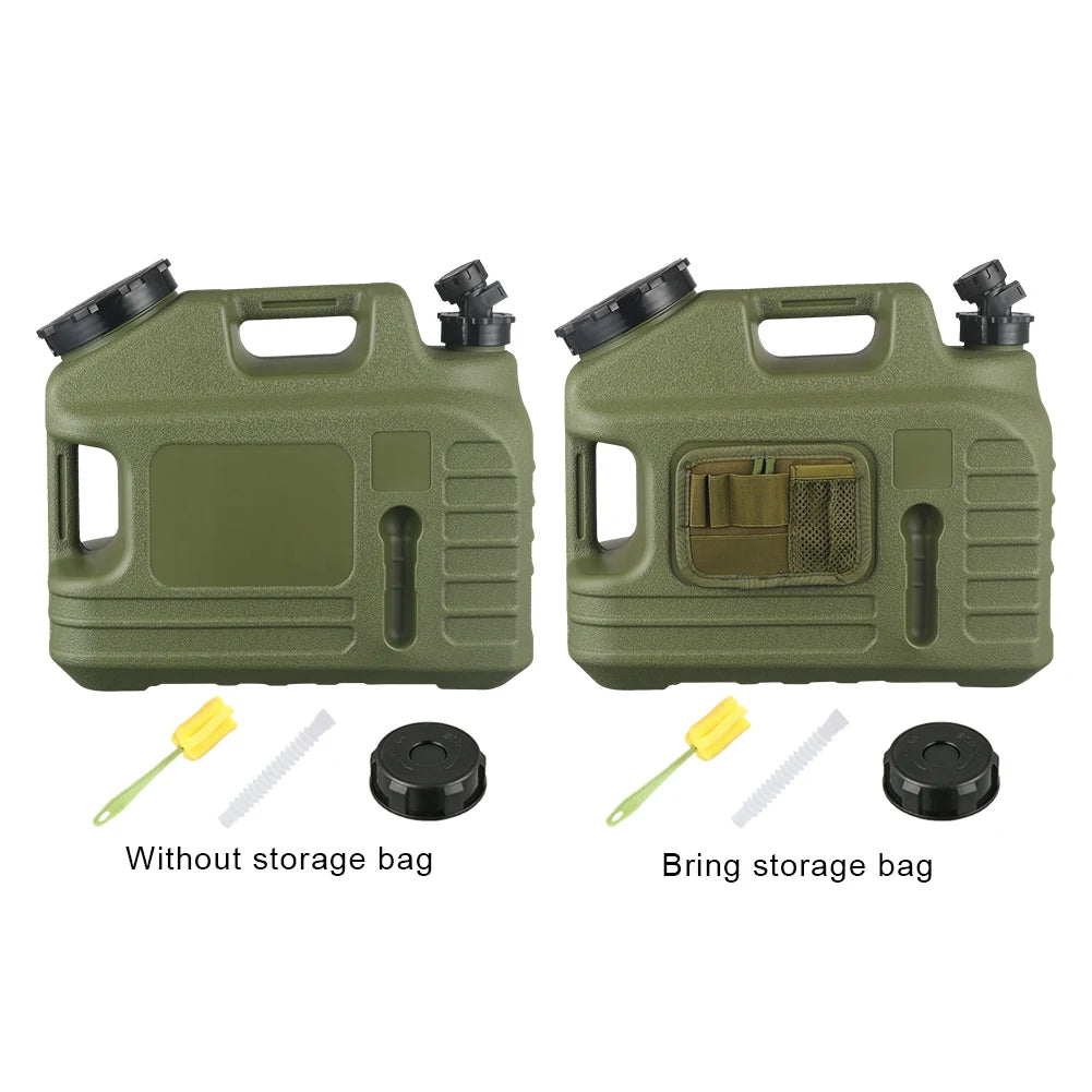 13L Water Storage Container Leak-Proof Drinking Water Bucket Large Capacity Water Container Jug for Vehicle Car Camping