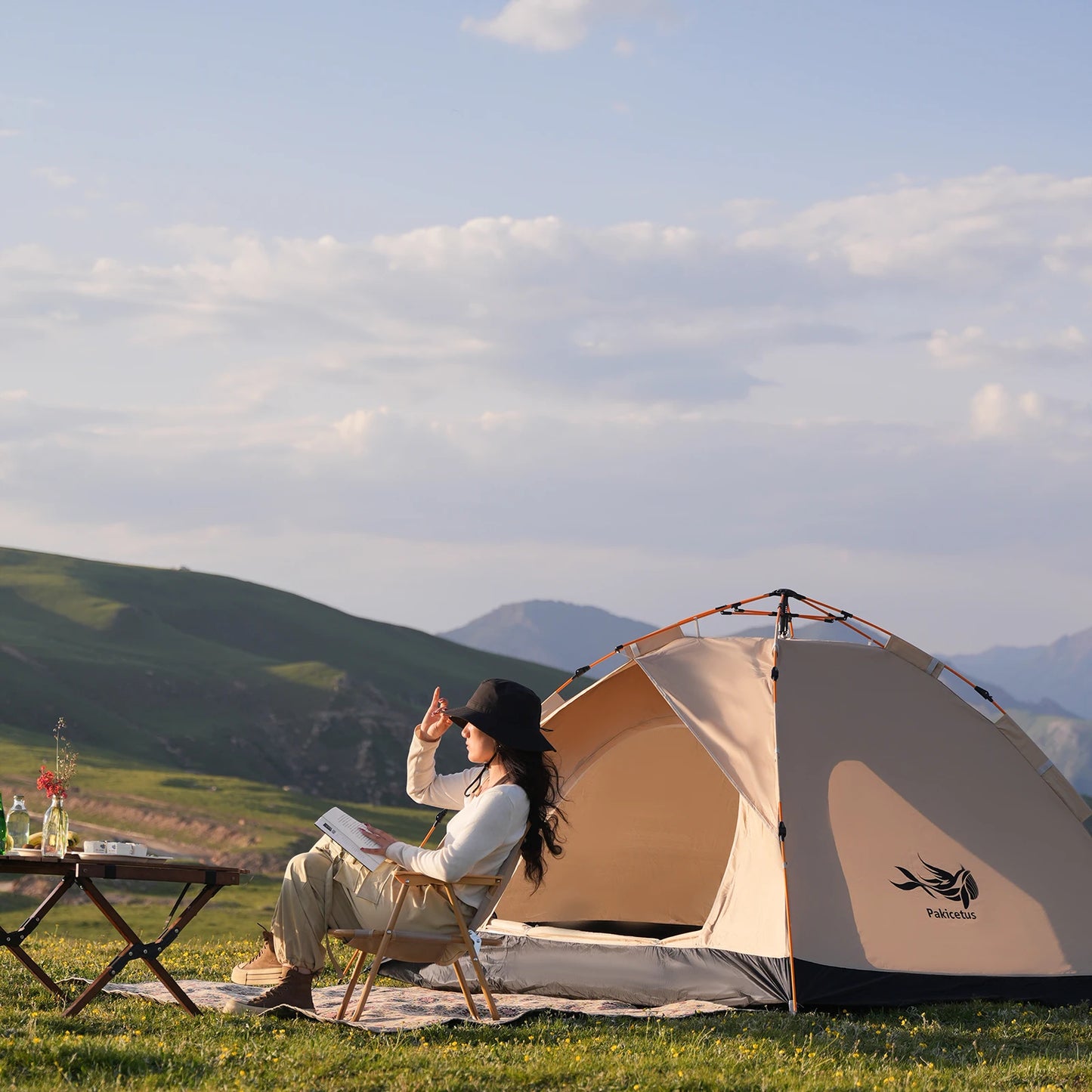 Pakicetus Windproof Family Camping Tent Easy Setup