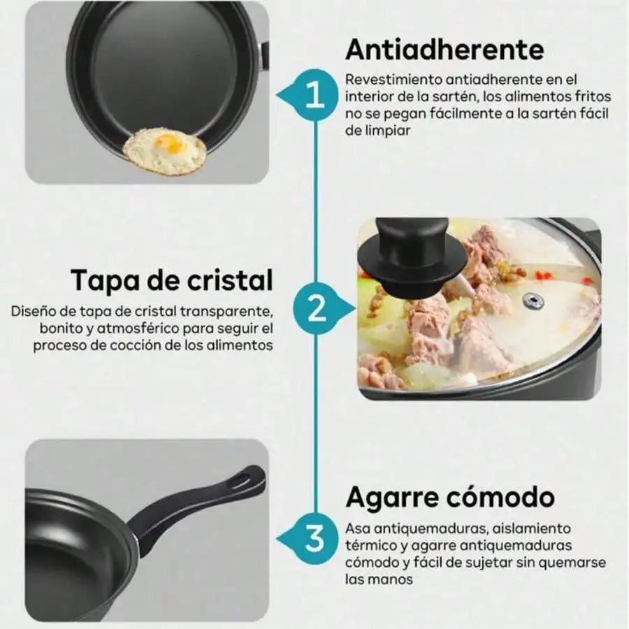 AEHOME Nonstick Cookware Set Induction Compatible For Everyday Cooking
