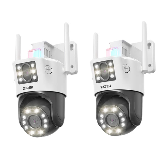 ZOSI C298 Max 4K Dual Lens WiFi PTZ Outdoor Camera